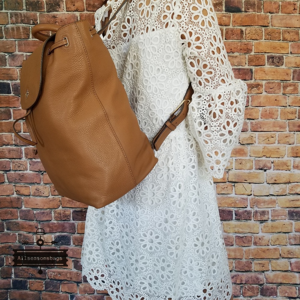 Tory burch brody backpack bark bag brown NWT - Picture 6 of 8